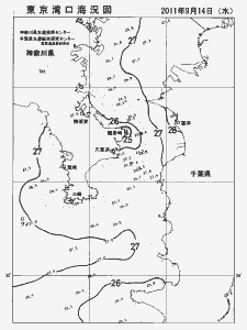 東京湾口海況図(2011/09/14)