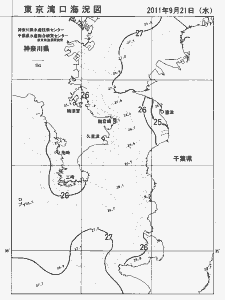 東京湾口海況図(2011/09/21)