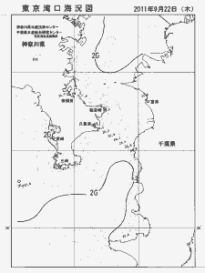 東京湾口海況図(2011/09/22)