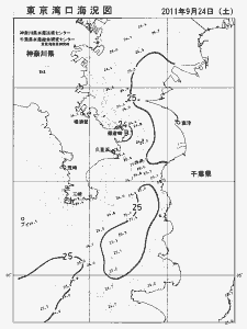 東京湾口海況図(2011/09/24)