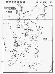 東京湾口海況図(2011/09/30)