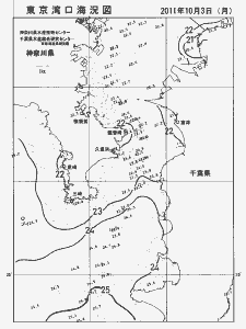 東京湾口海況図(2011/10/03)