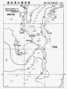 東京湾口海況図(2011/10/04)