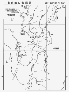東京湾口海況図(2011/10/05)