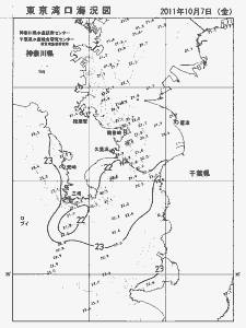 東京湾口海況図(2011/10/07)
