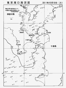 東京湾口海況図(2011/10/18)
