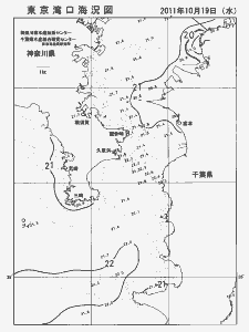 東京湾口海況図(2011/10/19)