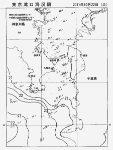 東京湾口海況図(2011/10/22)