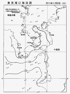 東京湾口海況図(2011/11/08)