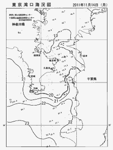 東京湾口海況図(2011/11/14)
