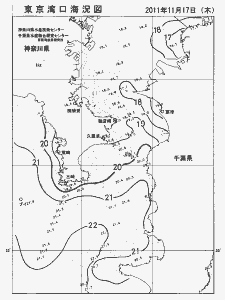東京湾口海況図(2011/11/17)