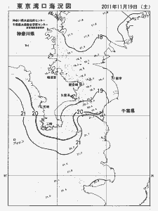 東京湾口海況図(2011/11/19)