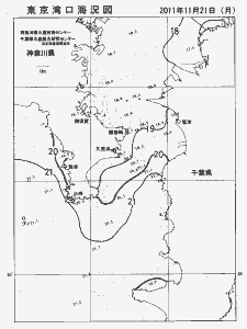 東京湾口海況図(2011/11/21)