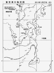 東京湾口海況図(2011/11/27)