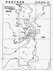 東京湾口海況図(2012/01/02)