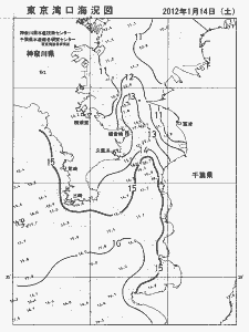 東京湾口海況図(2012/01/14)