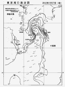 東京湾口海況図(2012/01/27)