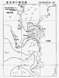 東京湾口海況図(2012/02/01)