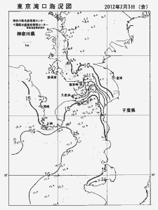 東京湾口海況図(2012/02/03)