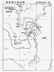 東京湾口海況図(2012/02/05)