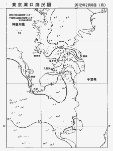 東京湾口海況図(2012/02/06)