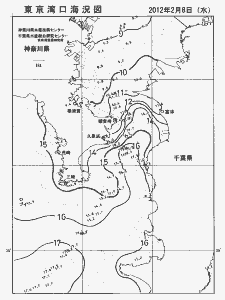 東京湾口海況図(2012/02/08)