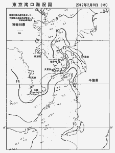 東京湾口海況図(2012/02/09)
