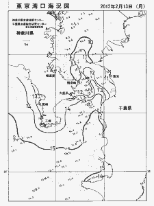 東京湾口海況図(2012/02/13)