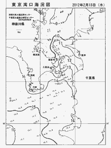 東京湾口海況図(2012/02/15)