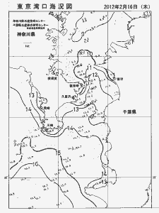 東京湾口海況図(2012/02/16)