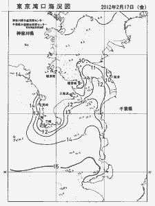 東京湾口海況図(2012/02/17)