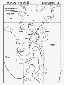 東京湾口海況図(2012/02/18)