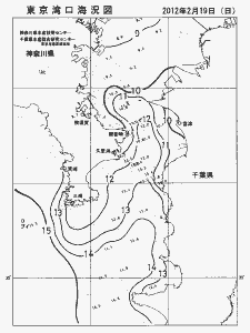 東京湾口海況図(2012/02/19)