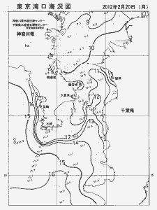 東京湾口海況図(2012/02/20)