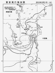 東京湾口海況図(2012/02/21)