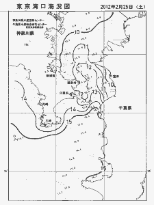 東京湾口海況図(2012/02/25)
