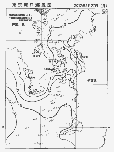 東京湾口海況図(2012/02/27)