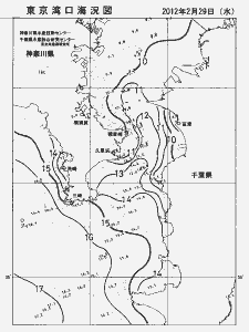 東京湾口海況図(2012/02/29)