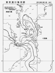 東京湾口海況図(2012/03/01)