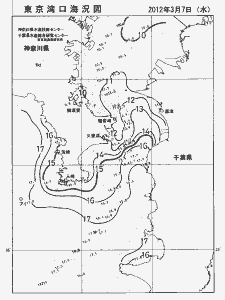 東京湾口海況図(2012/03/07)