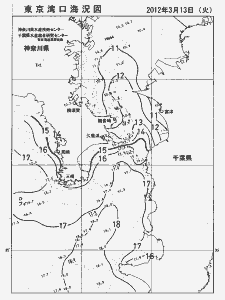 東京湾口海況図(2012/03/13)