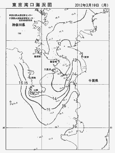 東京湾口海況図(2012/03/19)