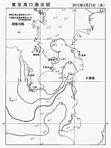 東京湾口海況図(2012/03/21)