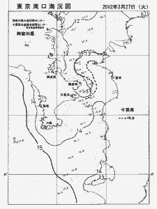 東京湾口海況図(2012/03/27)