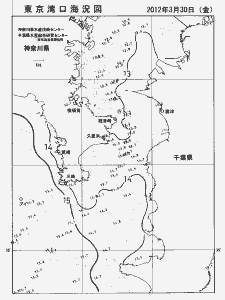 東京湾口海況図(2012/03/30)
