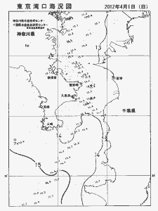 東京湾口海況図(2012/04/01)