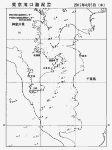 東京湾口海況図(2012/04/05)