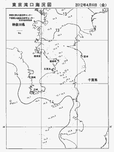 東京湾口海況図(2012/04/06)