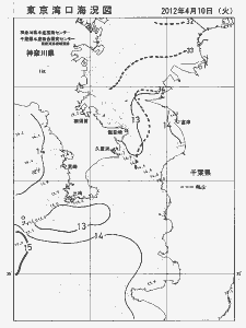 東京湾口海況図(2012/04/10)