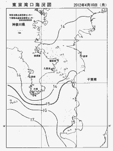東京湾口海況図(2012/04/16)